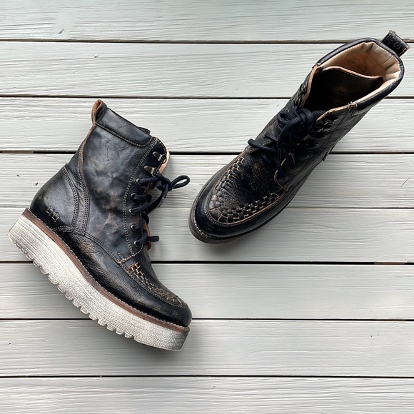 Bed Stu Shoes Bed Stu Elisha Leather Boot Platform Size 7 Poshmark